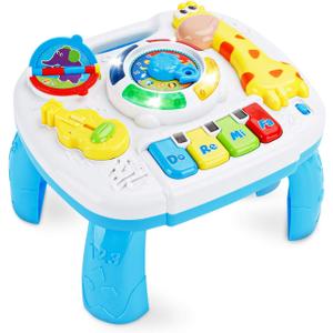 Baby Toys 6 to 12-18 Months Musical Educational Learning Activity Table Center Toys for Toddlers Infants Kids 1 2 3 Year Olds Boys Girls Gifts Size 9.7 x 8.7 x 7.1 Inches