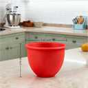 2PC Silicone Bowl Liners for 5 Qt KitchenAid Mixers - Thickened and can be stood upright, non-foldable-Non-Slip With Lids, Heat-Resistant Insert, Easy to Clean, Protects Mixing Bowl (Red+Black)