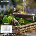 Antfraer Solar Fountain Pump for Bird Bath 6.5W, Solar Water Pump with Dry-Run Protection, Solar Fountain with Double-Layer Nozzles & 5FT PVC Tubing for Small Pond Bird Bath Waterfall DIY