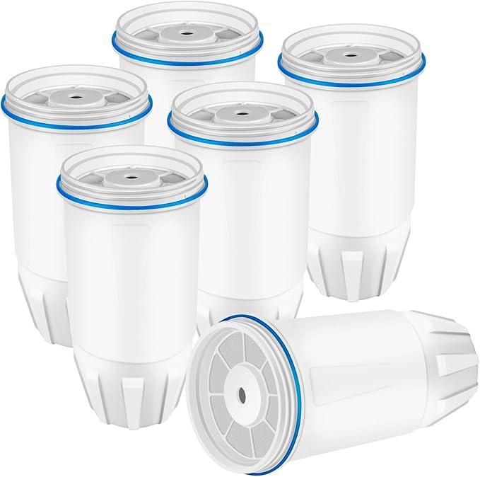 6 Pack Replacement Filter for Zero Water, Fit Pitcher And Dispenser ZP-010 ZD-032-RR ZR-001 ZR-004 ZP-006 ZD-018, 5-Stage Filter System 0 TDS, Certified to Reduce Lead Chromium and PFOA/PFOS, SETFEEL
Visit the SETFEEL Store
4.0 
4.0 out of 5 stars
   (31)