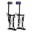 Drywall Stilts 15-23 Inch Height Adjustable Lifts Aluminum Tool for Painting Finishing Pruning Branches Cleaning - Black (15" - 23")