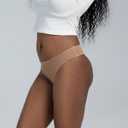 Women's Seamless Thong Underwear No Show Quick-Dry Max-Stretch Panties Soft Comfortable 3 Pack (XX-Large)