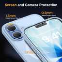Miracase Magnetic for iPhone 17 Case (Compatible with MagSafe) with Screen Protector Military-Grade Protection, Anti-Fingerprint Translucent Matte Phone Cover for iPhone 17 6.3 inch, Light Blue