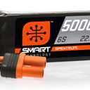 Spektrum Smart RC LiPo Battery Pack: 5000mAh 6S 22.2V 100C, IC5 Connectors (EC5 Compatible), SPMX50006S100, Black (1 Count (Pack of 1))