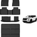 AIPOIL Floor Mats & Cargo Liner Set for Mitsubishi Outlander 2022-2025 (Not for PHEV or Sport Models) | Fits 1st & 2nd & 3rd Row | All Weather Protection Automotive, Black.