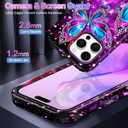 Casetego for iPhone 16 Pro Max Case,Compatible with MagSafe,[Military Grade Drop Test] Full Body Protection Slim Shockproof Rugged Marble Women Girls Case for iPhone 16 Pro Max 6.9 inch,All Purple