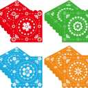 50 Pcs Fiesta Mexican Napkins 13 x 13 Inches, Mexico Papel Picado Paper Napkins Disposable Luncheon Napkin Cocktail Napkins for Cinco de Mayo Carnival Pinata Taco Party Decorations (Fiesta)