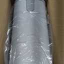 SIDIANBAN Bathroom Trash Can with Press Type Lid, Small Garbage Can Slim Compost Bin Wastebasket, Kitchen Trash Bin with Inner Bucket for Bedroom, Living Room, Office, 2.6 Gal/10L (White)