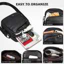 Small Messenger Bag for Men, Vintage Crossbody Bag Sling Shoulder Purse Genuine Leather Satchel Pouch Man Handbag