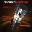 YCLL 921 LED Bulb Reverse Lights,912 T15 Back Up Light for 2014-2021 2022 2023 2024 2025 GMC Sierra 1500 2500 3500 HD,6000K Cool White,300% Brightness,Plug and Play, 2pcs