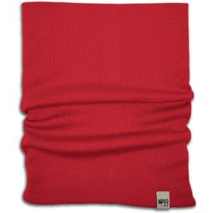 100% Merino Wool - Midweight Neck Gaiter - Skiing Neck Warmer - Winter Face Mask - Multipurpose Headwear (One Size, True Red)
