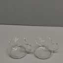 Espresso Cups for 4 Oz, Glass Coffee Cups V-Shaped Double Spouts with Handle for Cappuccino, Tea, Milk and Latte Set of 2, Small