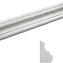 Carrara White Marble Chair Rail Trim Molding, 2x12 Inch Polished for Bathroom Kitchen Shower Walls 8 Pcs/Box