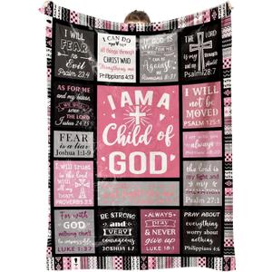 Christian Gifts for Women Faith, Baptism/Catholic/Inspirational/Religious/Spiritual/Birthday Gifts for Adults/Sister/Mother/Girls, Cozy Soft Throw Blankets for Women/Men 50"x 60" (Bible1)
