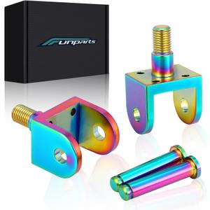 Foot Peg Brackets Holder for Surron LBX Eride Pro SS S SR,Titanium Alloy Foot Rest Clamps for E Ride Pro SS 2.0 3.0 Sur Ron Light Bee X/S Electric Dirt Bike High Strength