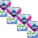 SABA Diarios Long Delicate Pantiliners, Unscented, Breathable & Comfortable for Everyday Freshness, 4-Pack of 40 Pads (160 Count)