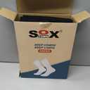 SOX TOWN Cushioned Crew Training Athletic Socks for Men/Women (Black L)