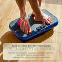 Lifepro VibraRed Vibration Plate with Red Light Therapy & Resistance Bands 99 Speeds, 9 Presets, <70dB Oscillation — Vibration Plate for Lymphatic Drainage, Infrared Foot Therapy, Wellness, Relaxation, Blue