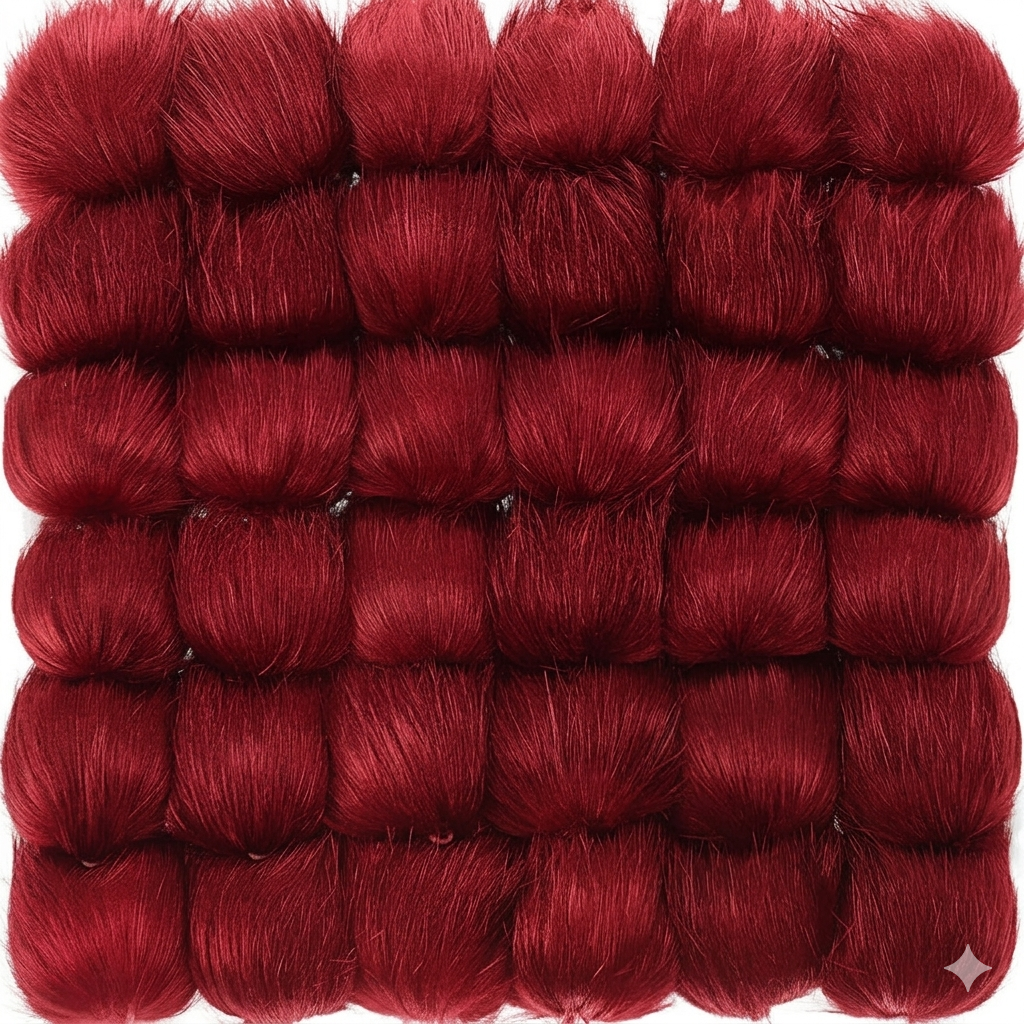 Tatuo 16 Pcs Faux Fur Pom Poms for Hat 4 Inches Large Fluffy Pom Balls for Craft Knitting Beanie Shoe Scarf Bag Pompom Valentine Keychain Charm Winter DIY Accessory (Red)