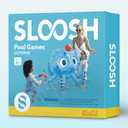 Sloosh Pool Toys, 2-in-1 Inflatable Float Water Game, Octopus Basketball Hoop Ring Toss Outdoor Swim Play, Toss Game Floating Swimming Pool Games for Kids Adults