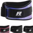 RitFit Weight Lifting Belt - Great for Squats, Lunges, Deadlift, Thrusters - Men and Women - 6 Inch, M 