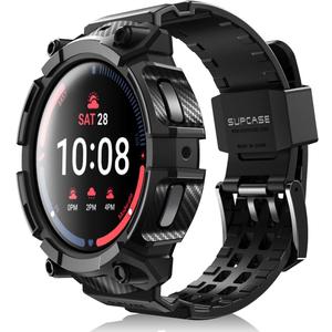 SUPCASE for Samsung Galaxy Watch 5 Pro 45mm Band with Case (Unicorn Beetle Pro), [Military-Grade Drop Protection] [Anti-Scratch] Rugged Men Cover with Adjustable Strap Band, Black