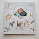 Baby Books for New Parents Keepsake, Baby Memory Book, with Baby Footprint Kit, Modern Design with Sliding Box, Pregnancy Journals for First Time Moms, Baby Photo Album, for 5 Years Old.