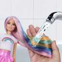 Barbie Rainbow Sparkle Hair Doll, Extra-Long and Colorful Hair with 12 Styling Accessories Like Glitter Tube, Brush, Clips, Dryer and More