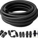 EVIL ENERGY 6AN Fuel Line Kit, Transmission Cooler Line Kit for 4L60E 4L65E, AN6 Nylon Braided Fuel Line Hose Fitting Kit CPE 15FT