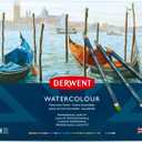 Derwent Colored Pencils, WaterColour, Water Color Pencils, Drawing, Art, Metal Tin, 24 Count (32883)