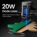 LONGER Ray5 20W Laser Cutter, 20W Laser Engraver with 3.5" Touch Screen, Offline Use, 24000mm/min, CNC DIY Engraving Machine for Wood, Metal, Acrylic & Glass, Class 4