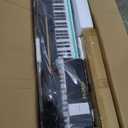 Digital Piano 88 Key Weighted Keyboard,Full-Size Desk Progressive Hammer-Action Electric Piano For Beginners, With Sheet Music Stand, Pedal,Power Adapter, Headphone Mode, Usb-Midi (Black)