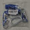 2PC 6Ft Blue Trailer Breakaway Cable RV Brake Away Emergency Brake Cable
