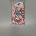 for iPhone 17 Pro Max Glitter Bling Case,Cute 3D Sparkle Heart Makeup Mirror Crystal Rhinestones Flowers Diamond Gems with Lanyard Wrist Strap Women Girls Case for iPhone 17 Pro Max 6.9",Pink