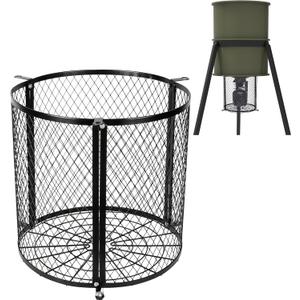 moonoom Deer Feeder Varmint Guard, 12.3 x 11.8Varmint Cage for Feeders, Deer Feeder Cage for Hunting Keeping Wildlife Away from (black)