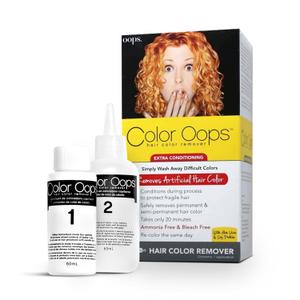 Color Oops Extra Conditioning Hair Color Remover, 1 Application, Hair Dye Remover Processes in 20 Minutes, Safely Removes Permanent & Semi-Permanent Dye, Ammonia & Bleach Free
