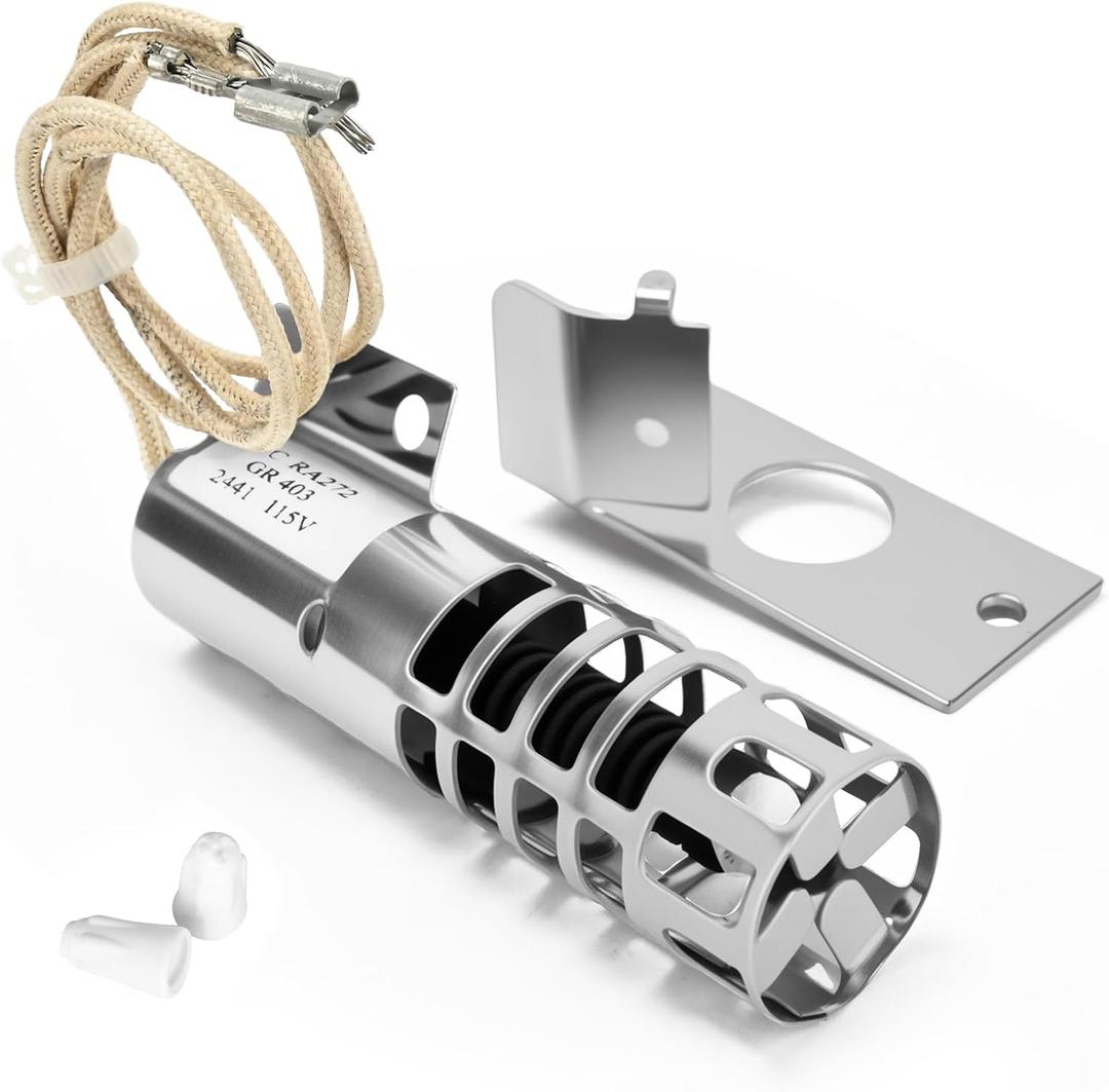 Upgrade WB2X9154 Oven Igniter Compatible with GE JGRP20BEJ2BB JGBP30AEW1AA JGBS66REK6SS, Gas Range Oven XL44 Round Igniter Replace WB13K10027 WB13K3 PS243425 4342528 (3-1/2 Inches long 120V 2.5-3.0 A