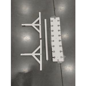 Coat Rack Wall Mount with Shelf, Long Entryway Wall Shelf with Hooks Underneath for Hanging Coats,Caps,Jacket,Clothes,White