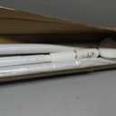 Tension Curtain Rod 51-126 Inch, Long Curtain Rod No Drilling for Window or Bathroom, Outdoor Curtain Rods for Patio Tension Rods, Easy to Install, Never Rust, Rod Diameter 1.26 Inches - White
