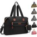 Pritent Diaper Bag Tote - Diaper Baby Bags with Pacifier Case, Shoulder Straps, Stroller Clips, Waterproof Large Mommy Maternity Travel Baby Bag for Mom and Dad, Medium, Black