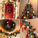 Velvet Ball Ornaments Christmas Balls Red 6 PCS 2.36-Inch Xmas Tree Ball Ornaments for Party Christmas Tree Decor Baby Shower First Xmas Decorations