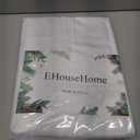 EHouseHome Heavy Duty Fabric Tablecloth with White Lace-Waterproof/Wrinkle Free/Stain Resistant/Oil Proof-for Dining,Indoor&Outdoor,Wedding,Holiday,White,Rectangle 60x102Inch