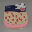 Itzy Ritzy Set of 2 Baby Burp Cloths  Ultra-Soft Absorbent Burping Cloths for Babies - Made of 100% Cotton Muslin and Generously Sized with Trendy Coordinating Prints  Machine Washable (Strawberry)