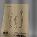 TECKNET Wireless Mouse, 2.4G Ergonomic Optical Mouse, Computer Mouse for Laptop, PC, Computer, Chromebook, Notebook, 6 Buttons, 24 Months Battery Life, 2600 DPI, 5 Adjustment Levels - White