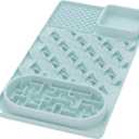 Evenco Slow Feeder Bowl for Large Dog, Silicone Lick Mat & Snuffle Mat with Suction Cups - Interactive Puzzle Feeder to Slow Eating & Keep Busy, Reduce Vomiting & Relieve Boredom (21"x 11" Mint Green)