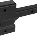 84088 Towever Trailer Dual Hitch Extender with 2-1/4 and 4-1/4-inch Rise/Drop, Hitch Extension 2" Receiver, 2-inch Solid Shank, 10000 Lb Capacity
