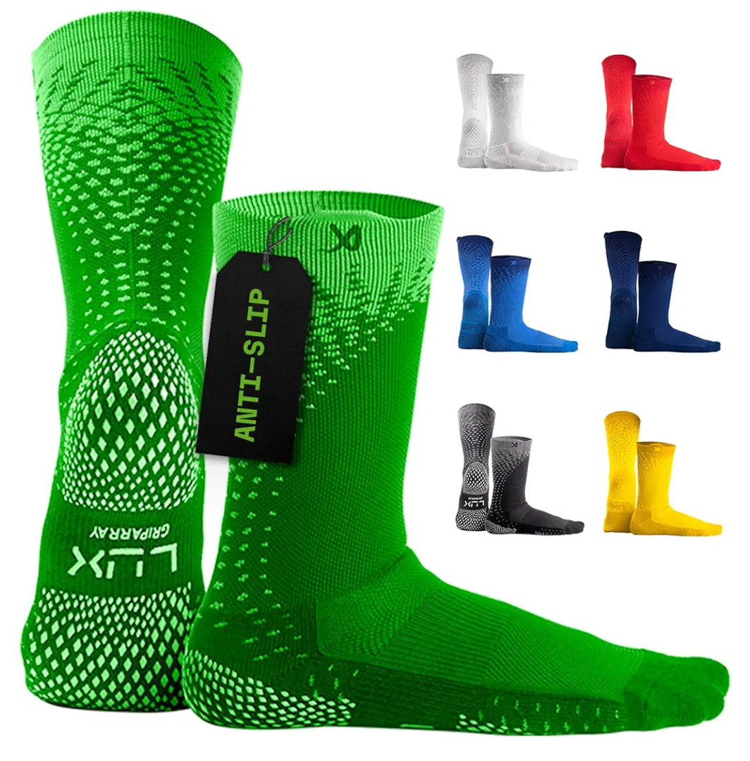 LUX Sports ProCleat Performance Grip Socks GripArray™ - Athletic Socks for Performance Sports - Grip Socks for Men and Women