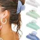 Haimeikang 4 Pack Colorful Claw Clips