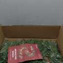 SHareconn 9ft Prelit Christmas Garland-Natural Rustic Style with Cedar Leaves and Pine Cones. Multi-Color LED Lights (Battery Operated with Timer). Perfect for Mantle Stairs Indoor Outdoor Xmas Decor