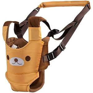 Toddler Baby Walking Harness Assistant Belt Kids Handheld Learning Walk Helper Support Trainer Tool (Adjustable - Yellow, 6-24 Months)